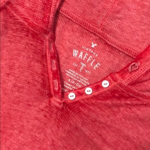 American Eagle Outfitters Tops - American Eagle Waffle T with Hood American Eagle Outfitters Tops - American Eagle Waffle T with Hood